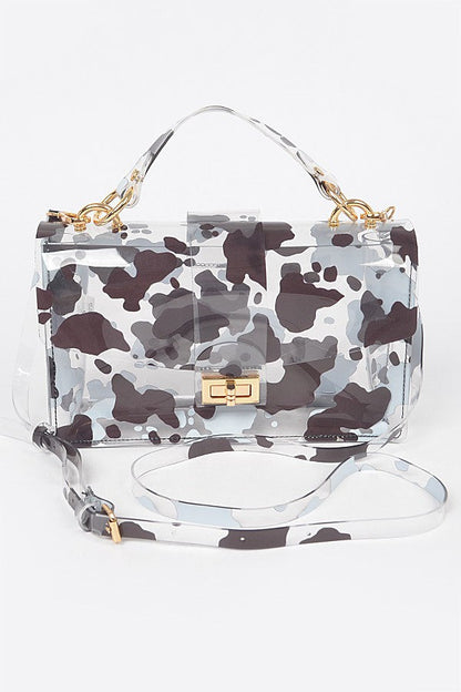 Cow Print Clutch