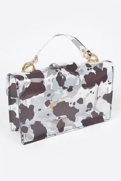 Cow Print Clutch